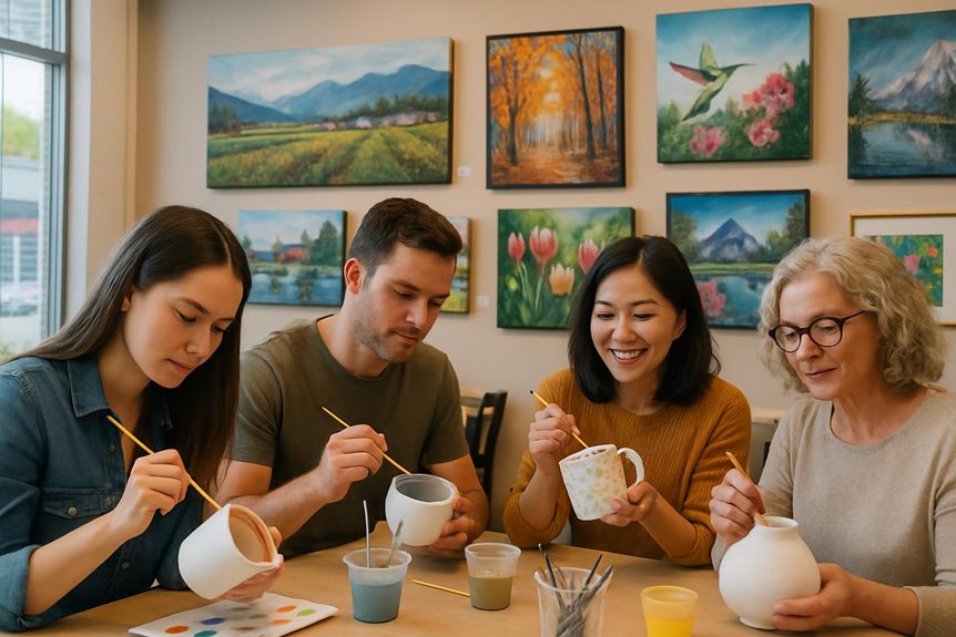 local artistic community building 78f77 Surrey, BC Art Spots and Pottery Painting local artistic community building