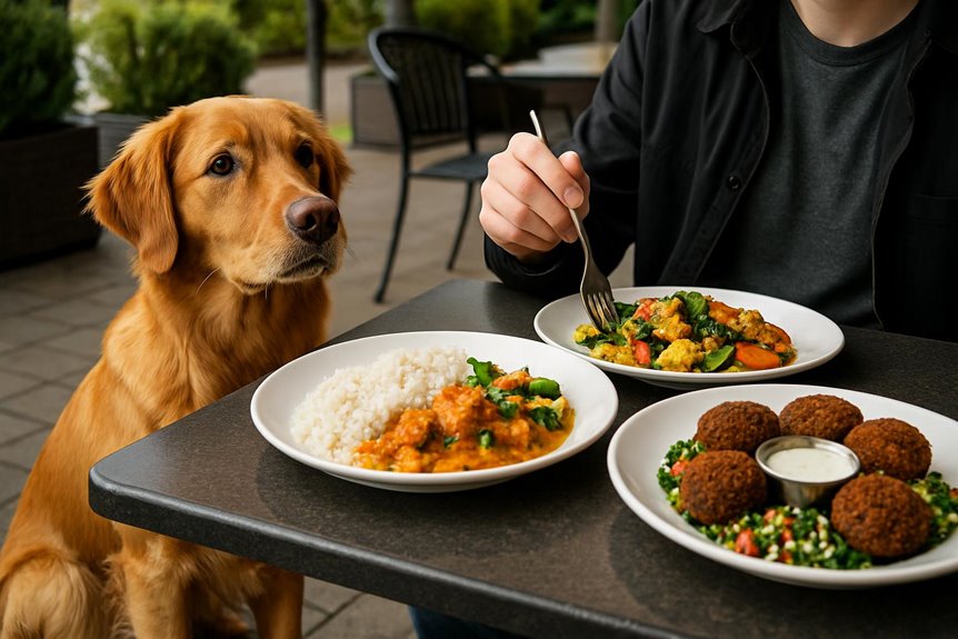 surrey dishes with dogs
