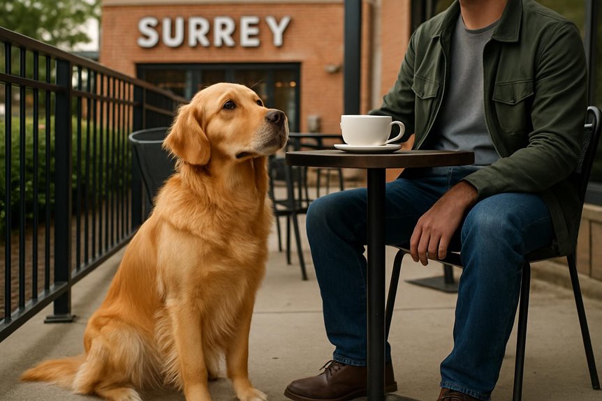surrey dog friendly coffee shops