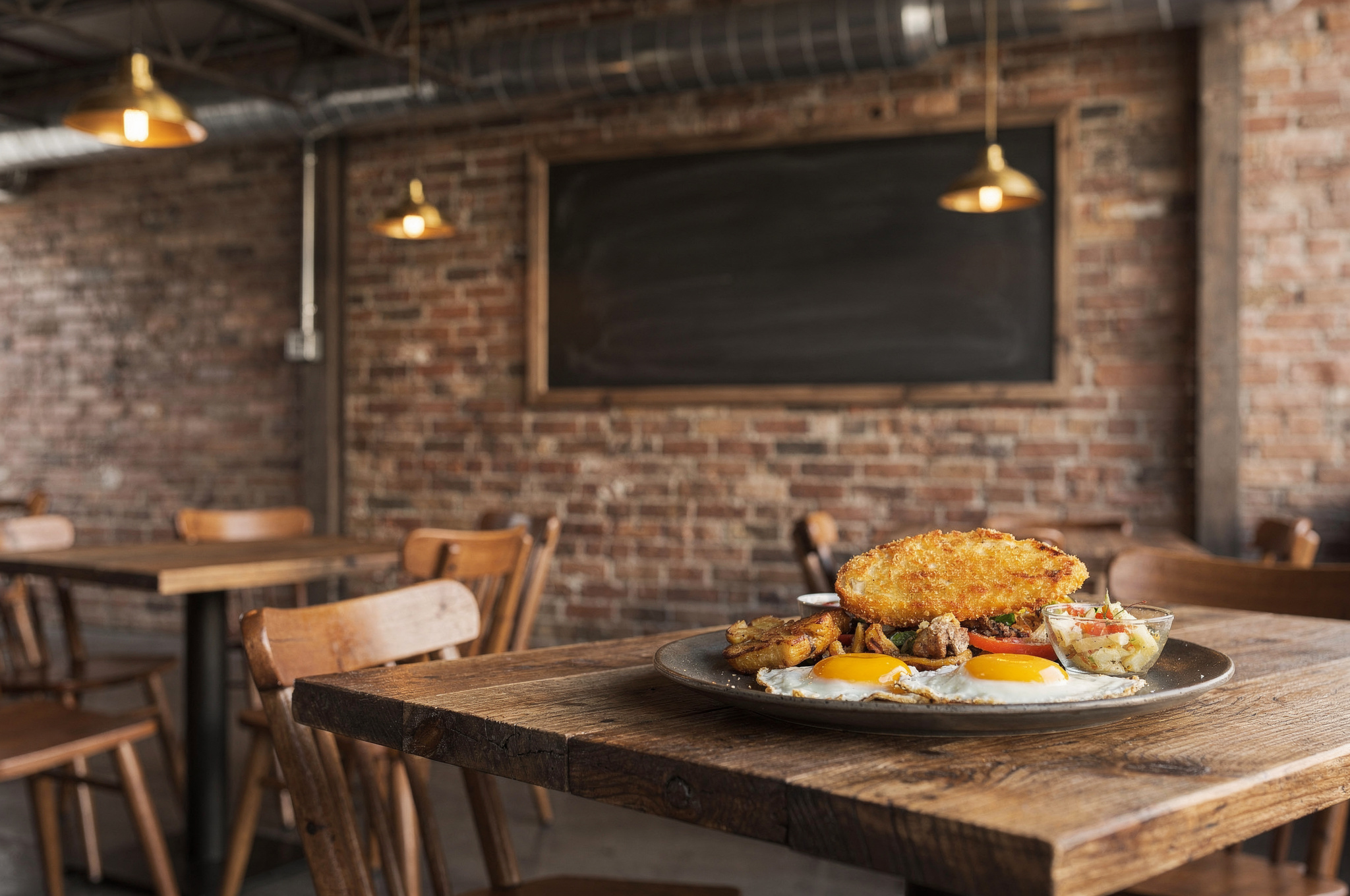 industrial complex breakfast cafe interior