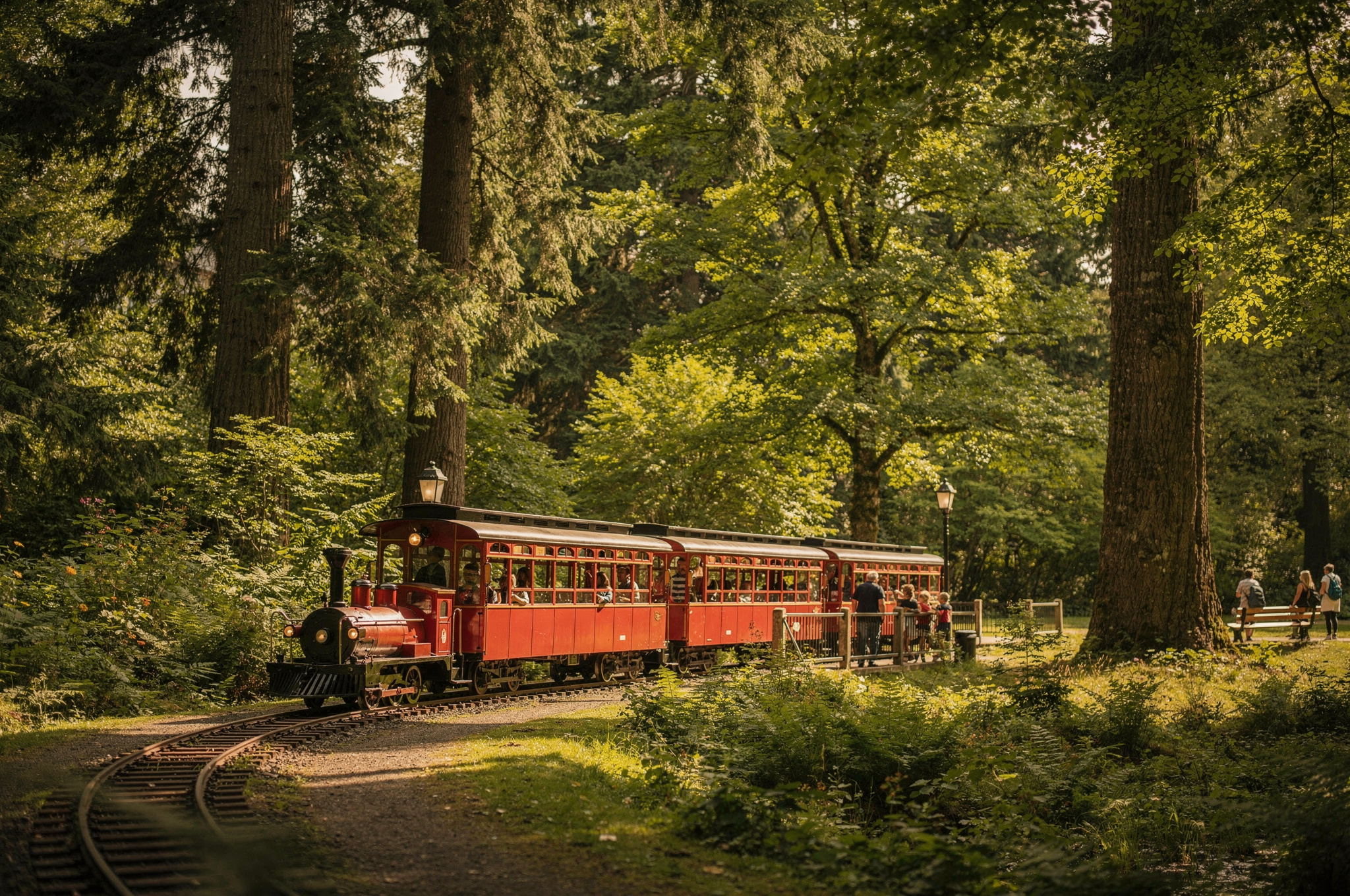 train rides and adventures v2 Parks In Surrey for family outings vintage train winding through forest trail
