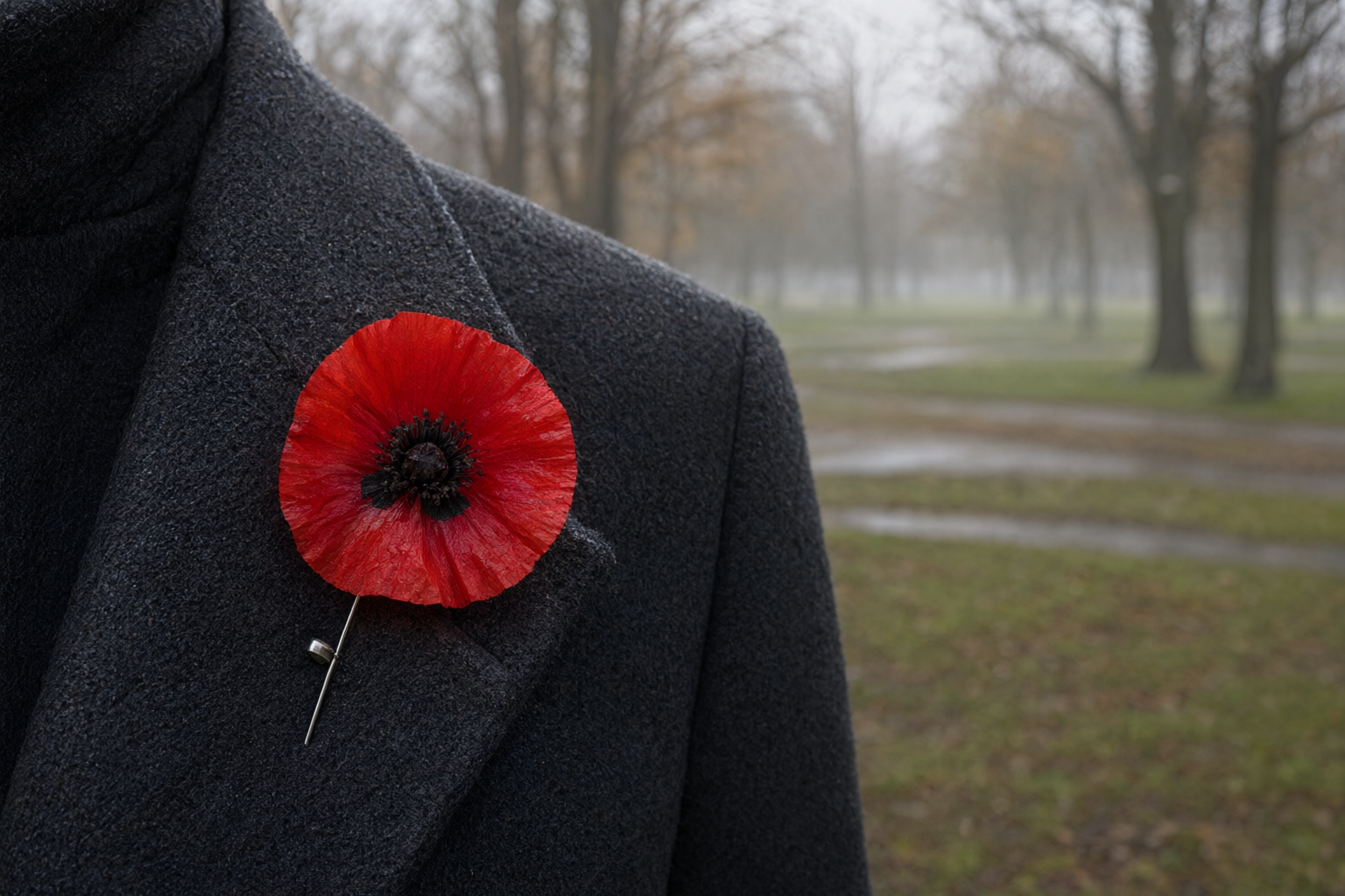 remembrance day surrey 1 Remembrance Day in Surrey 2026: Ceremonies Across the City A stone cenotaph at dawn with morning mist across a civic park